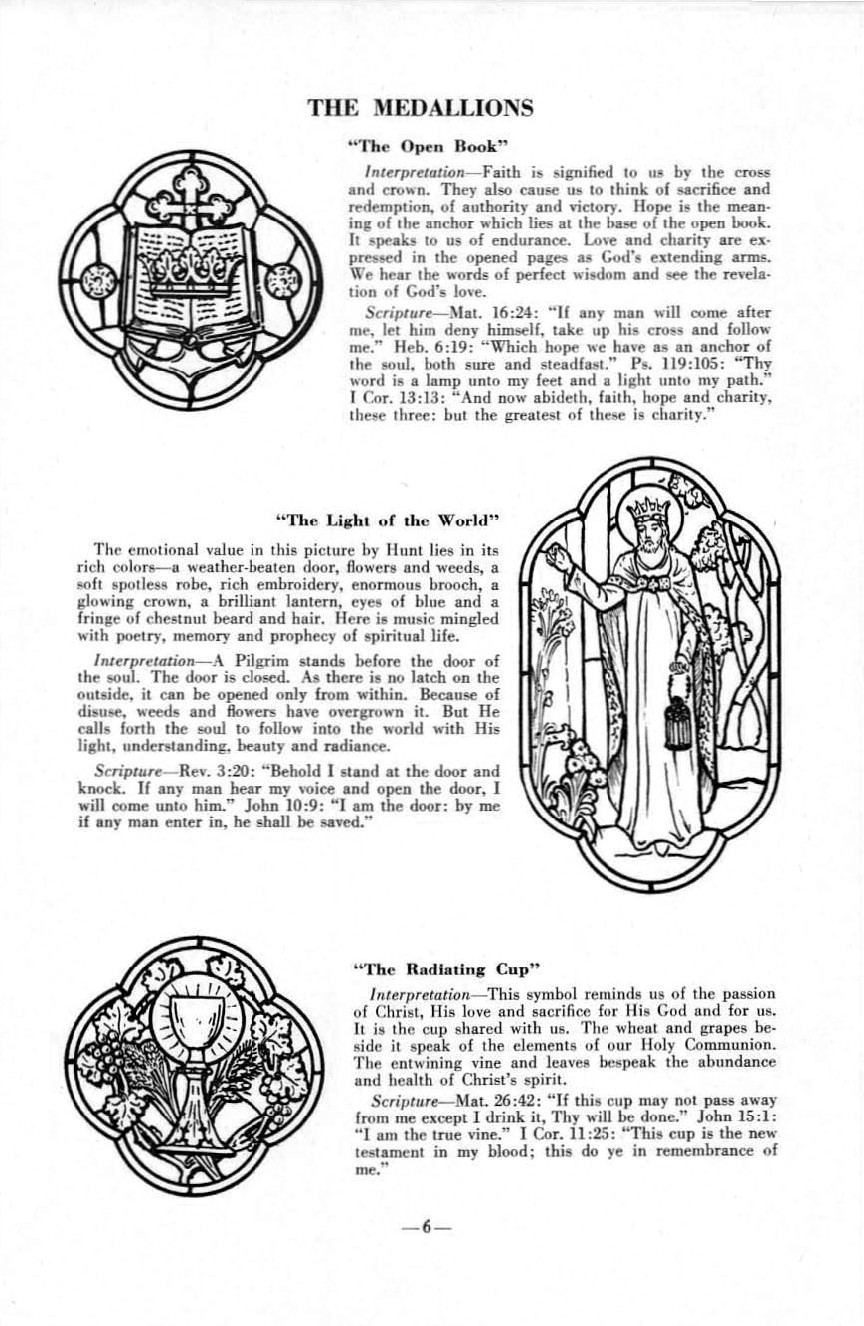 Dedication of New Windows